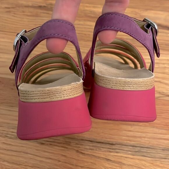 Dansko Roxie Rainbow Multicolor Sandals size 38 / 7.5-8 - Picture 10 of 12